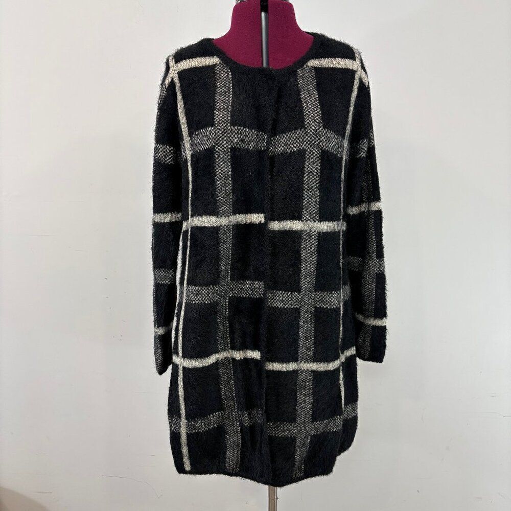 Lyla & Luxe Plaid Open Front Spring - Fall Shacket Cardigan Lightweight Coat S